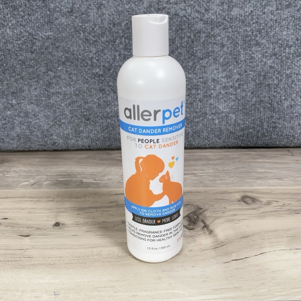 Allerpet Cat Dander Remover 12 oz Moisurizing Allergen Cleanser‎ for Cats
